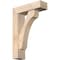 Ekena Millwork Legacy Block Smooth Bracket w/ Offset Brace, Douglas Fir, 5 1/2"W x 18"D x 26"H BKT0604X18X26LEC05SDF - alternate 1